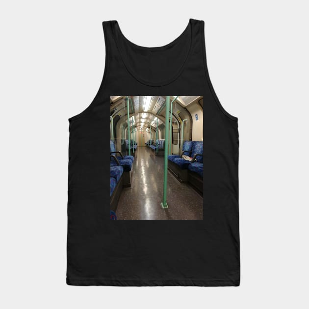 Waterloo and City London Underground Tube Train (Empty) Tank Top by mwcannon